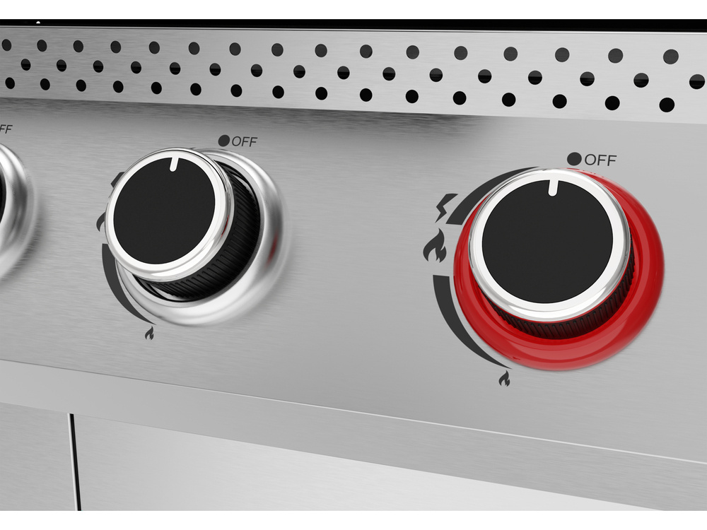 GRILL GAZOWY YAO 5+1 STAL NIERDZEWNA 19KW YATO