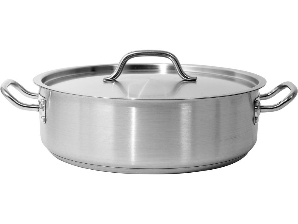 GARNEK NISKI DO DUSZENIA Z POKRYWKĄ ZE STALI NIERDZEWNEJ 36X11CM 11,2L YATO
