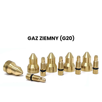Zestaw dysz na gaz ziemny do GD5 POTIS