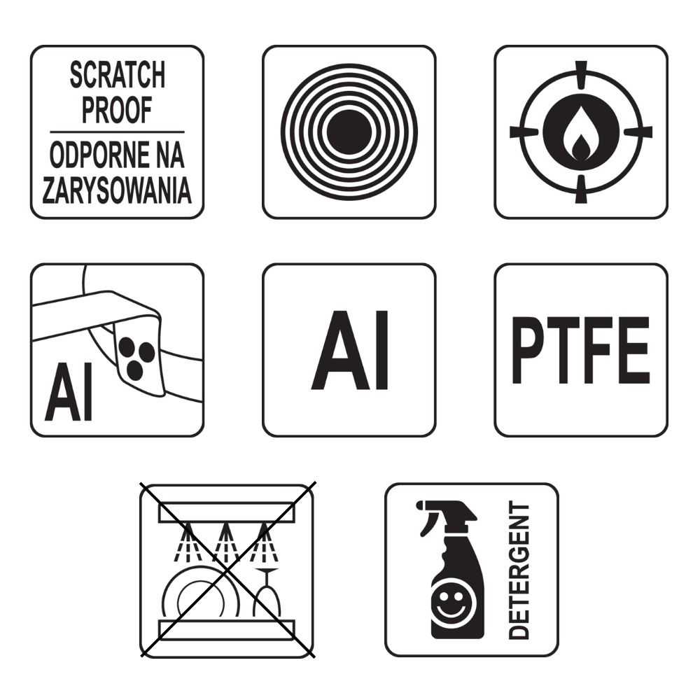 ALUMINIOWA PATELNIA Z POWŁOKĄ PTFE 320MM YATO