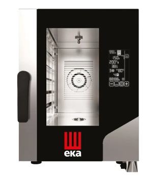 Piec konwekcyjno-parowy Millennial Black Mask Gastro Compact 6×GN 1/1 - elektryczny Tecnoeka 400V/7800W 500x930x(H)700mm