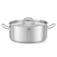 Garnek niski z pokrywą HENDI Kitchen Line 7,3L 280x(H)120mm