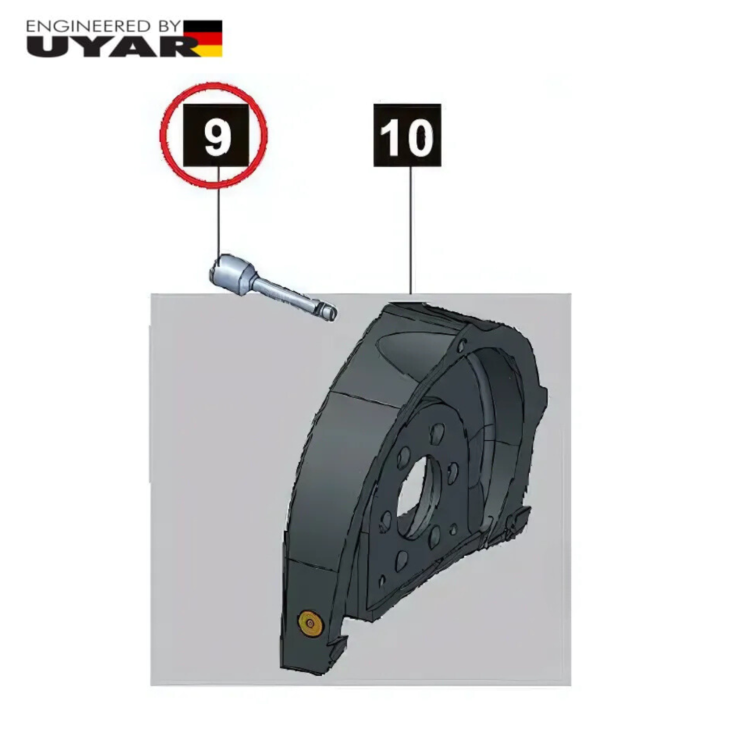 Śruba mocująca osłonę ostrza do noży UYAR S120/S150/S180 M7030