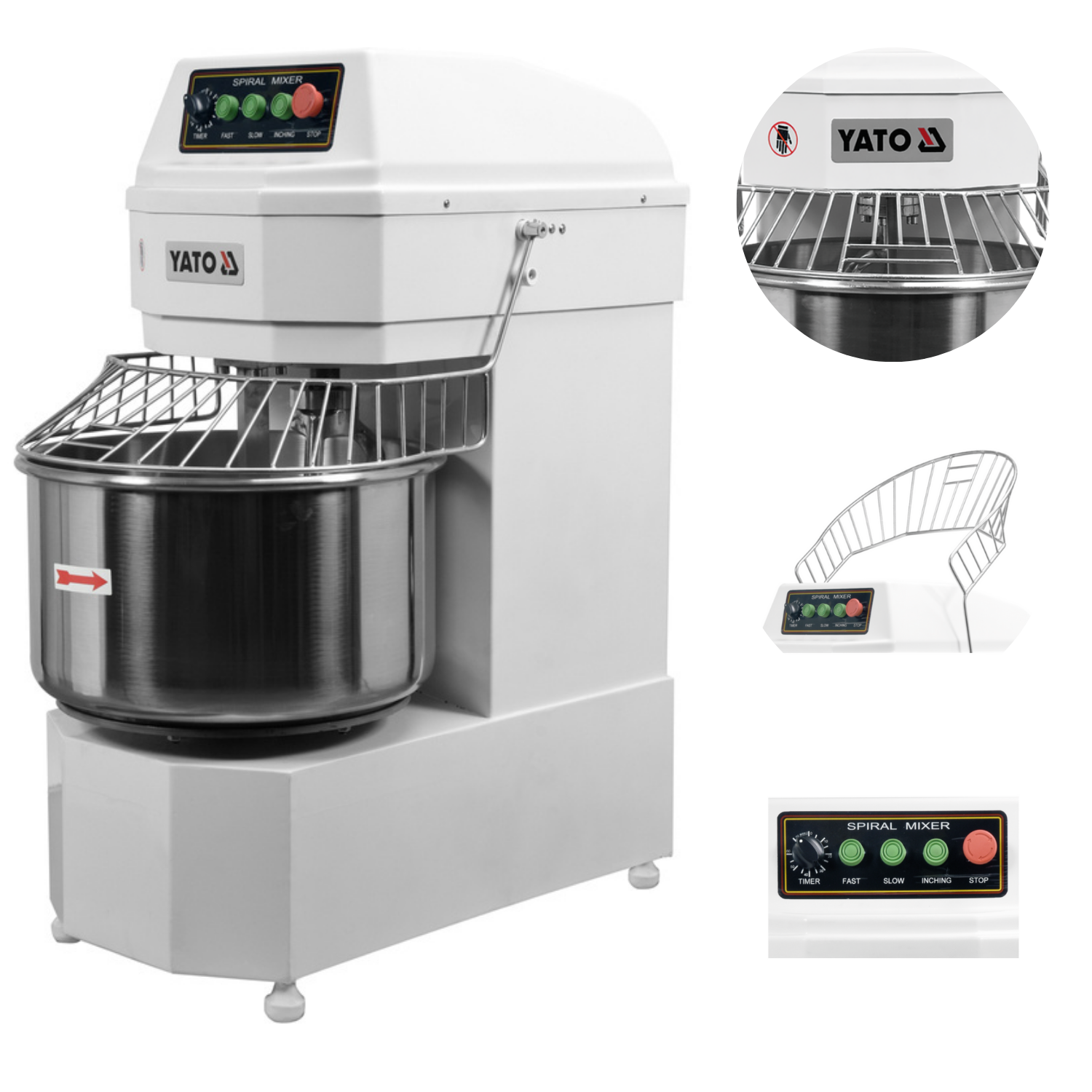 MIKSER SPIRALNY 50L Z 2 PRĘDKOŚCIAMI 3100W YATO