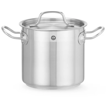 Garnek wysoki z pokrywką HENDI Profi Line 10L 240x(H)220mm