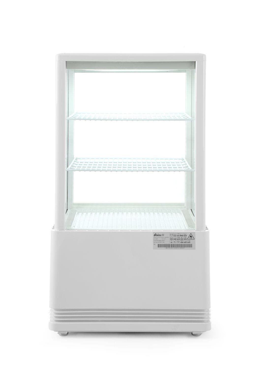Witryna chłodnicza nastawna 58 l Arktic biały 230V/170W 452x406x(H)830mm