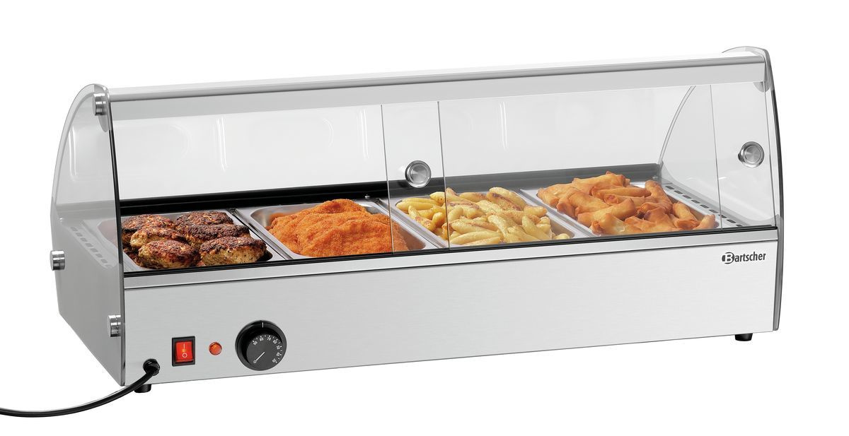 Witryna grzewcza nadstawna R4 4 x 1/3 GN Bartscher