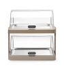 Podwójna witrynka chłodząca roll-top Duo, HENDI UNIQ, prostokątna, beżowy 480x355x(H)480mm