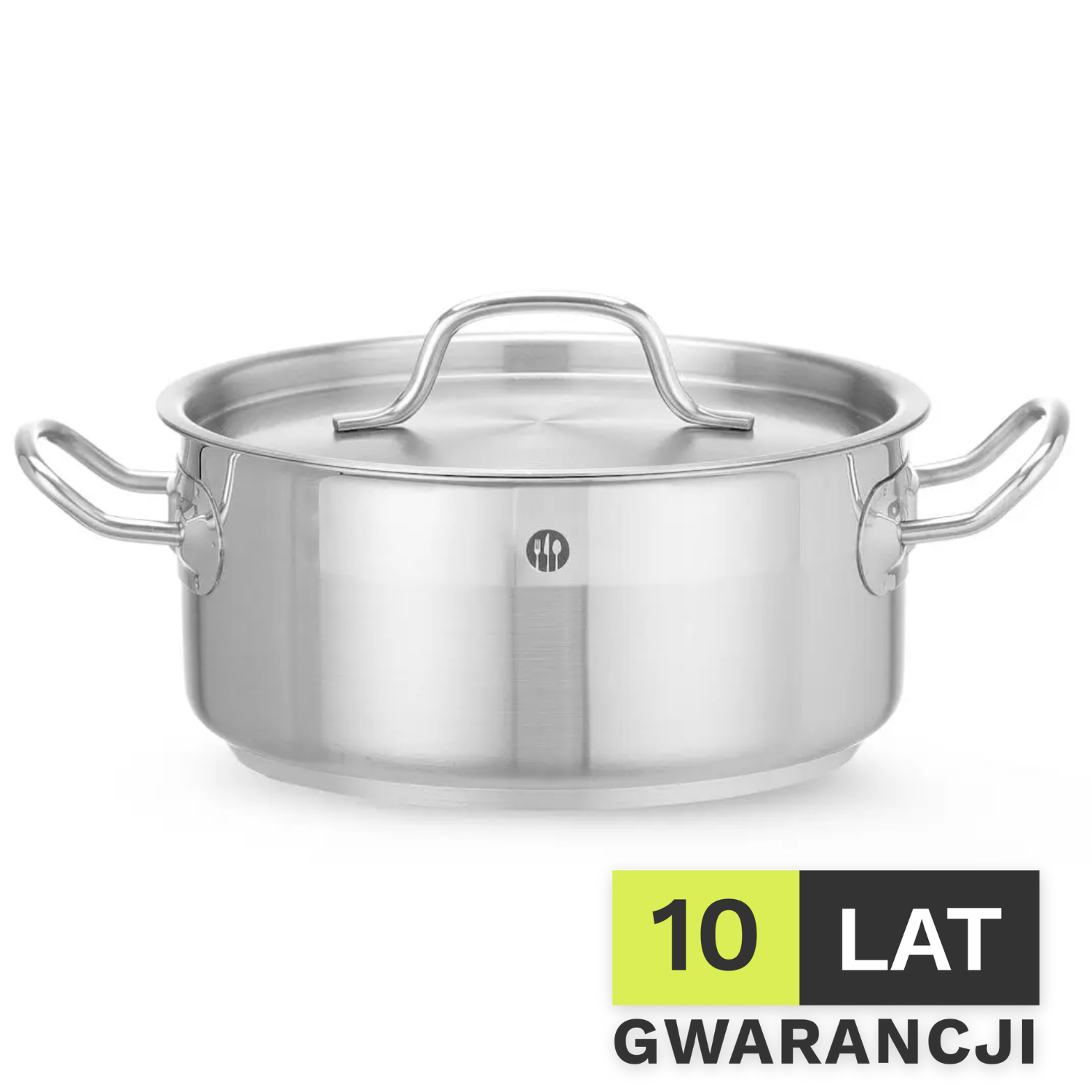 Garnek niski z pokrywką HENDI Profi Line 2,8L 200x(H)90mm
