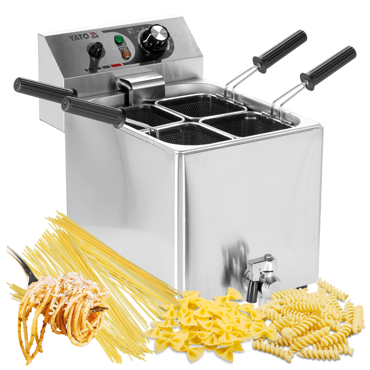 URZĄDZENIE DO GOTOWANIA MAKARONU 3150W 4 KOSZYKI 8L YATO