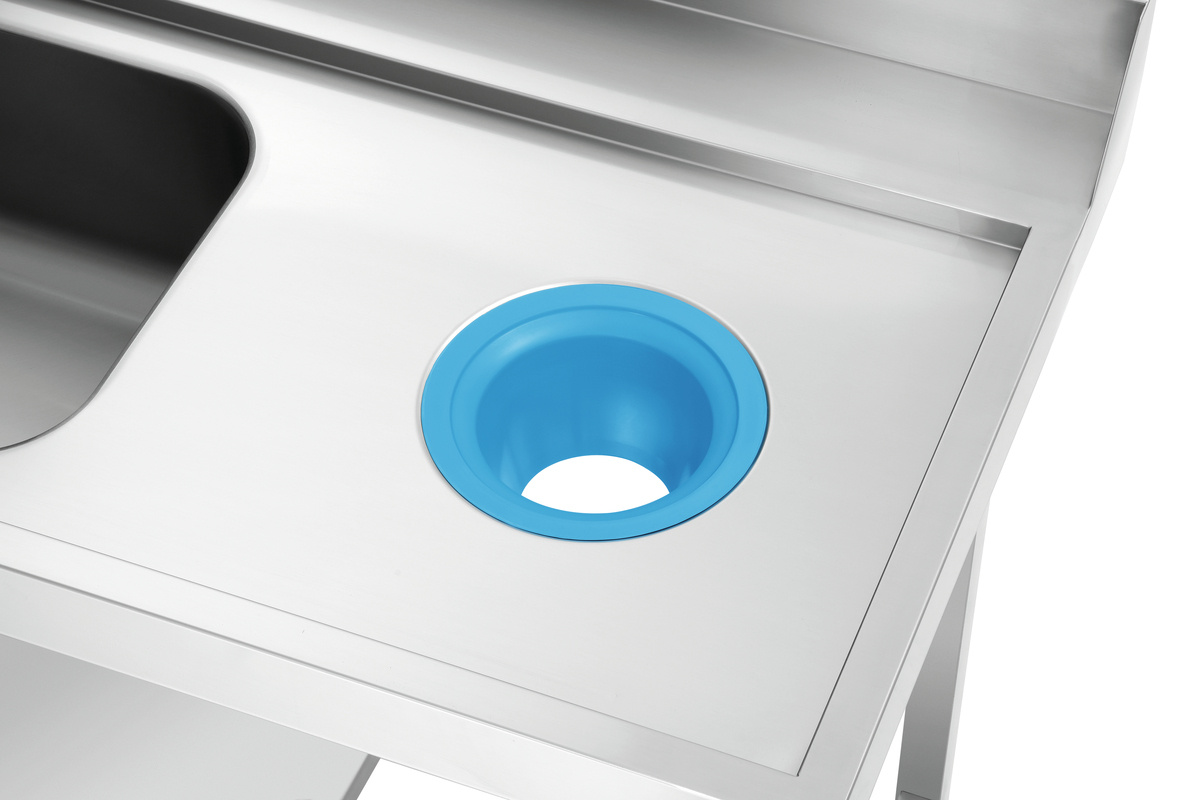 Stół ze zlewem i otworem na odpady DS-R1BAS Bartscher