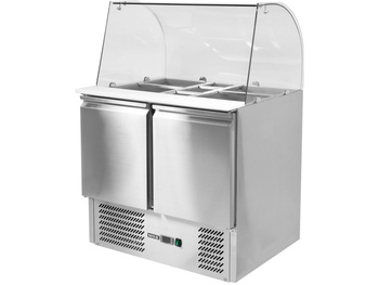 STÓŁ CHŁODNICZY 2-DRZWIOWY Z NADSTAWKĄ SZKLANĄ YATO