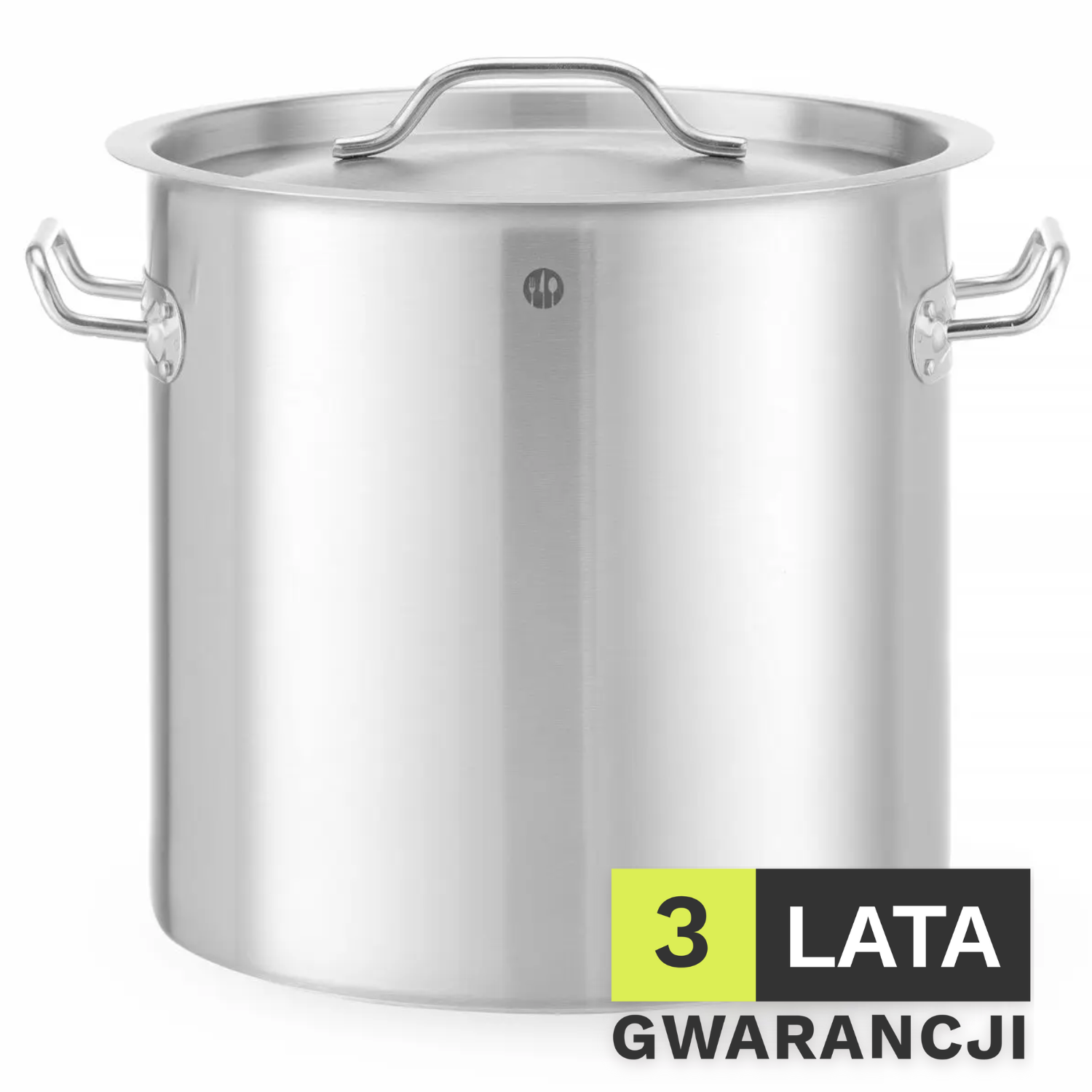 Garnek wysoki z pokrywką HENDI Budget Line 17L 280x(H)280mm