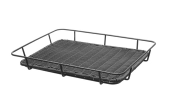 Kosz do pieczywa ze stalową ramą HENDI czarny 400x300x(H)50mm