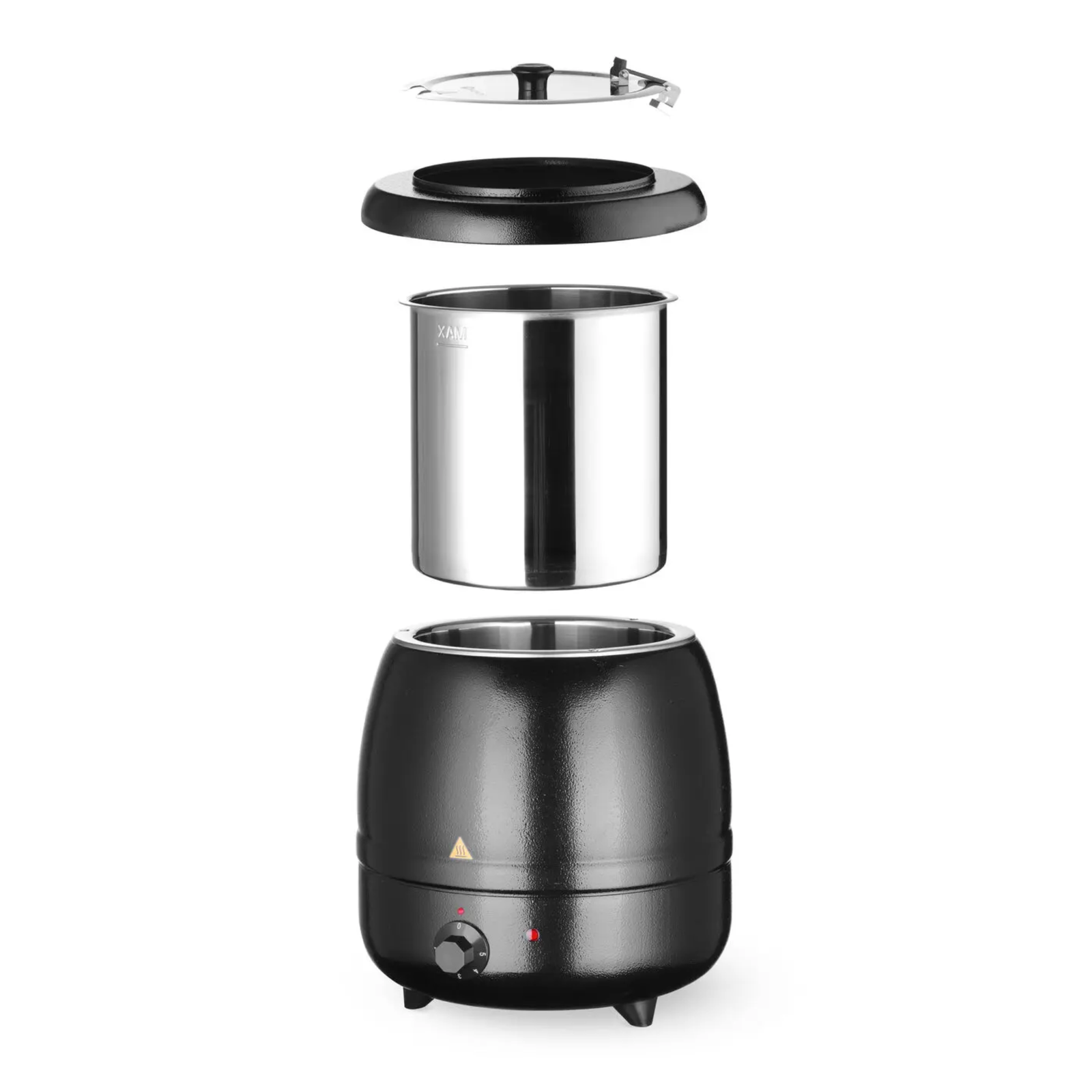 Kociołek do zupy HENDI Kitchen Line 8L czarny, 400W 330x(H)363mm
