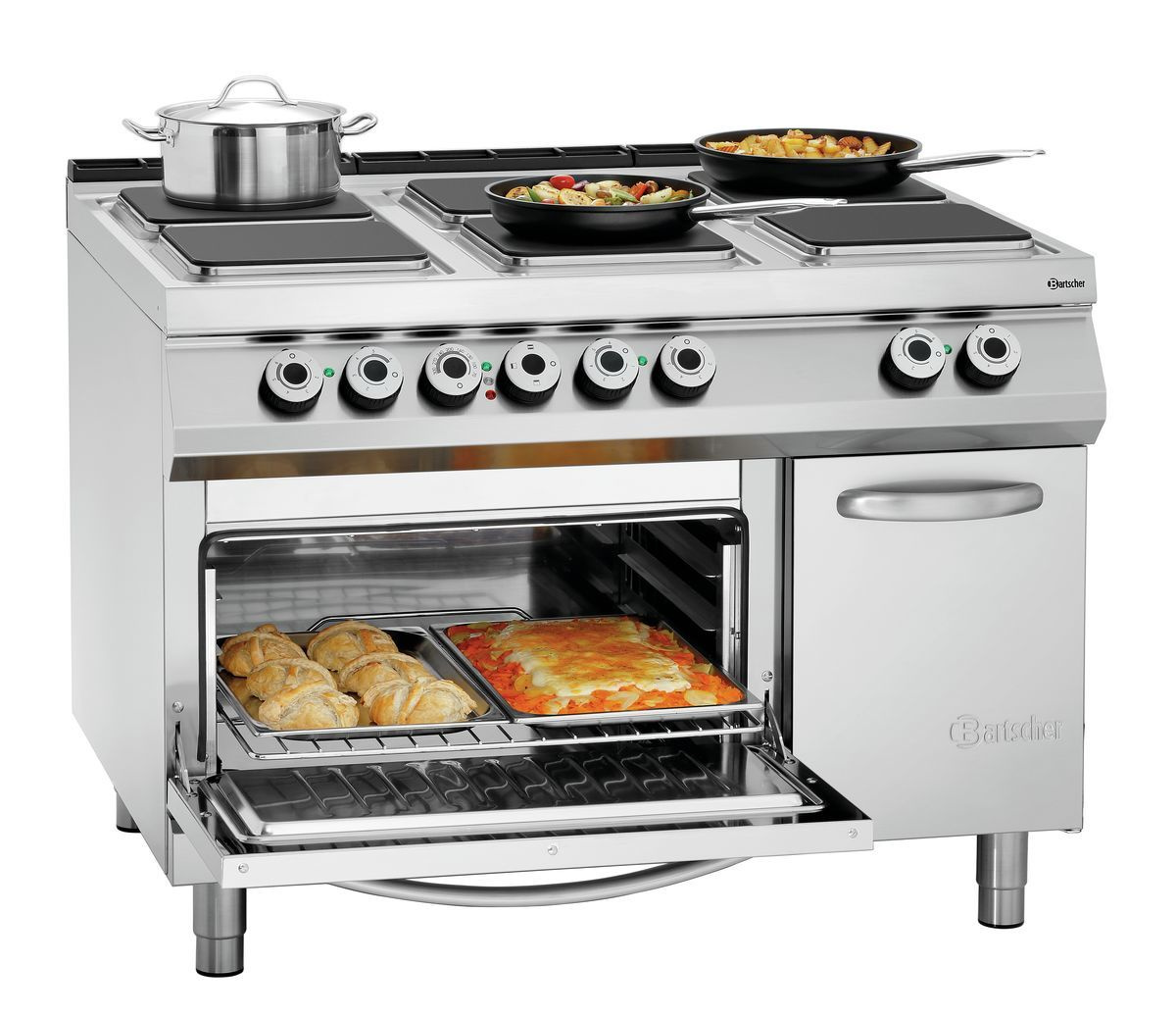 Kuchnia elektryczna 6-palnikowa EBO 2/1GN Bartscher