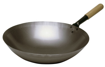 Patelnia wok ze stali węglowej 360mm Bartscher