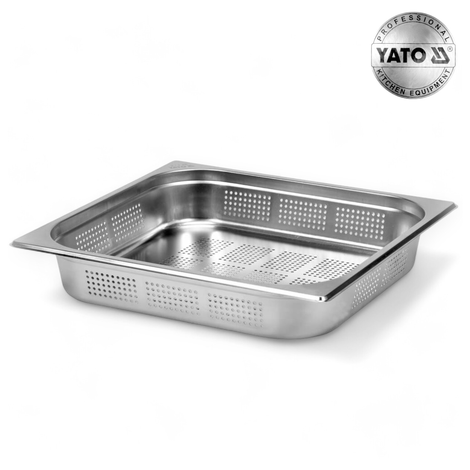 POJEMNIK GASTRONOMICZNY PERFOROWANY ZE STALI NIERDZEWNEJ GN 2/3 65MM 6,5L YATO