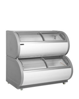 Dwupoziomowa zamrażarka ekspozycyjna TD500 | TEFCOLD