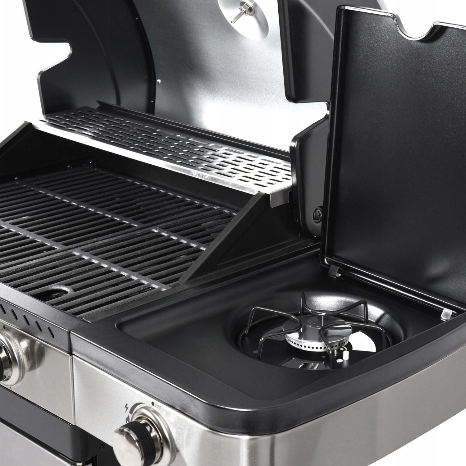 GRILL GAZOWY OGRODOWY 3+1, STAL NIERDZEWNA 11,2KW YATO