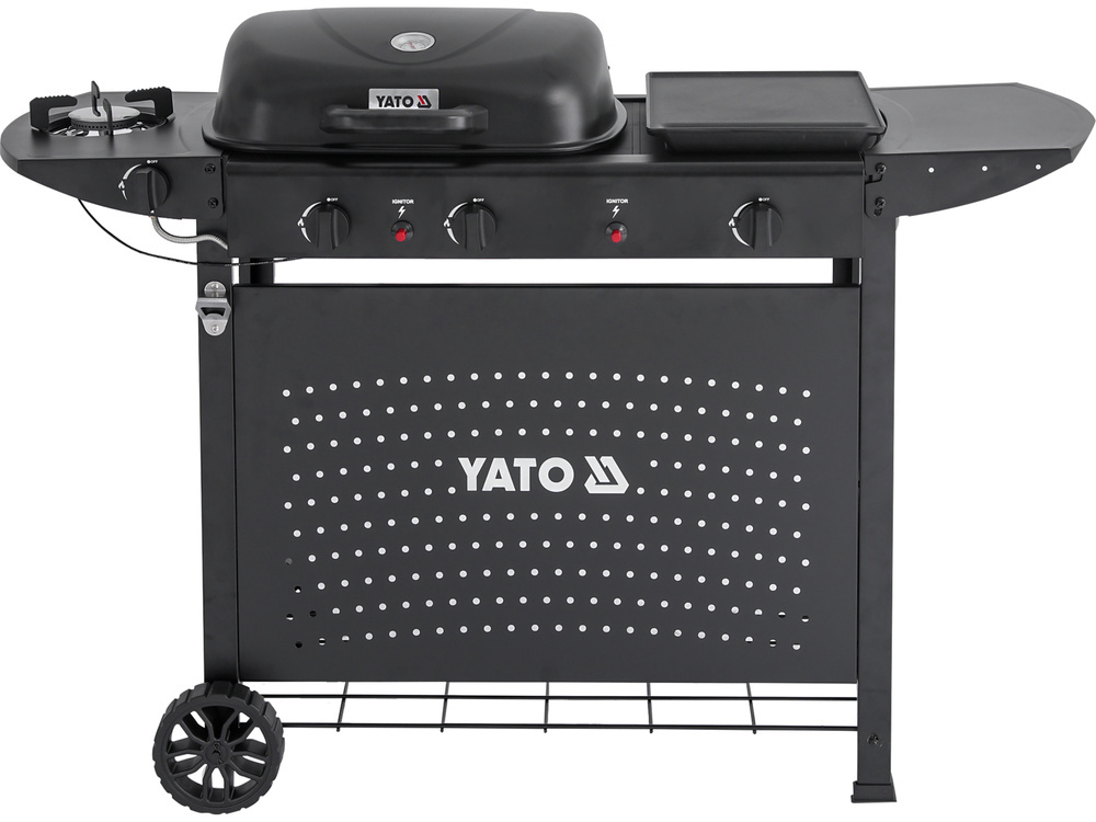 GRILL GAZOWY 2+2, 5KW, 3W1 YATO