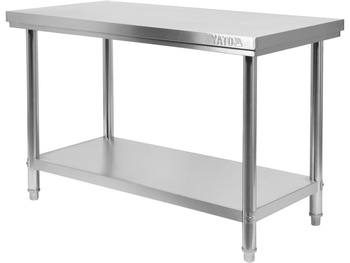 STÓŁ CENTRALNY SKŁADANY Z PÓŁKĄ 1400×700×H850MM YATO