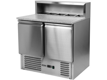 STÓŁ CHŁODNICZY 2-DRZWIOWY Z NADSTAWKĄ I BLATEM GRANITOWYM YATO