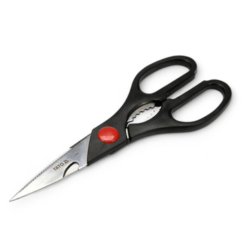 NOŻYCZKI KUCHENNE  Z OTWIERACZEM I DZIADKIEM DO ORZECHÓW 21 CM YATO