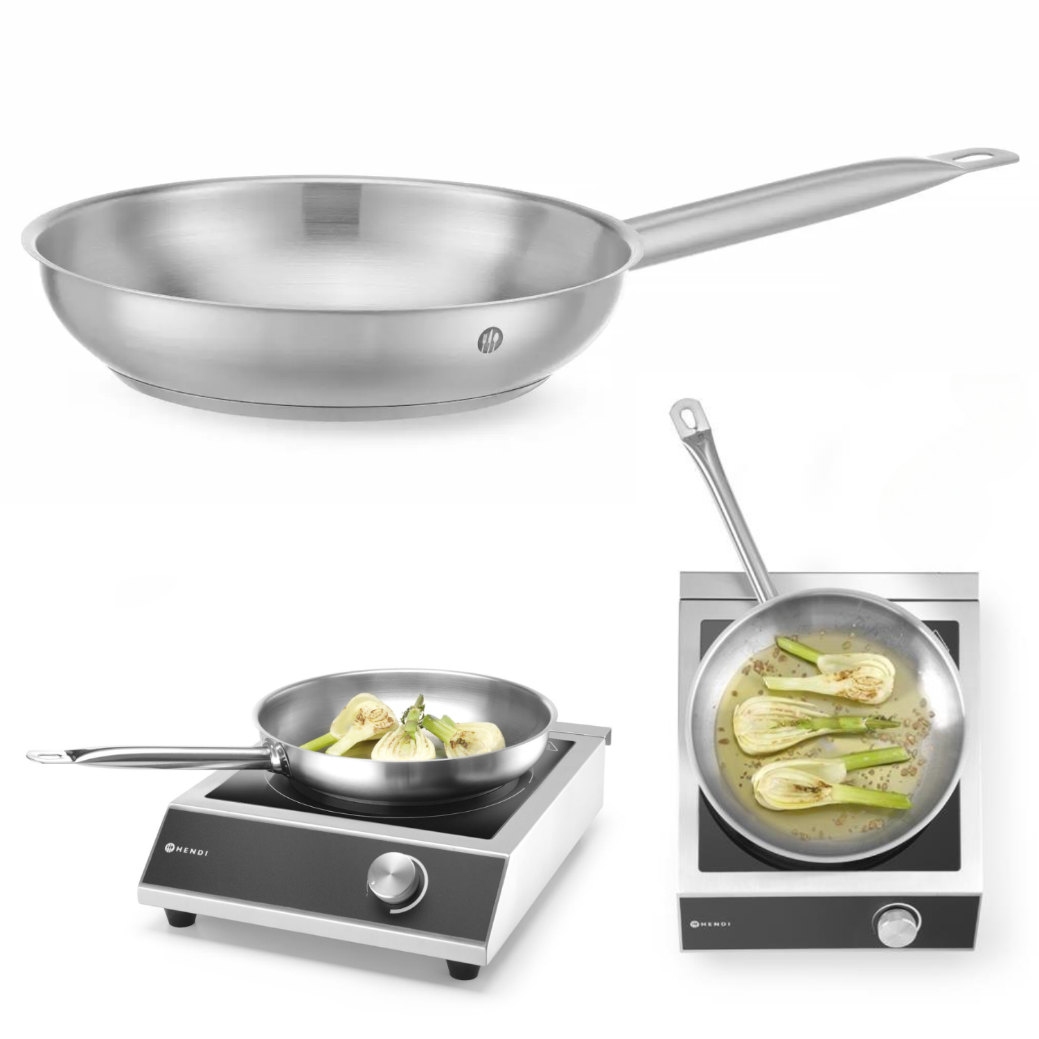 Patelnia bez pokrywki HENDI Kitchen Line 1,9L 24cm 240x(H)50mm