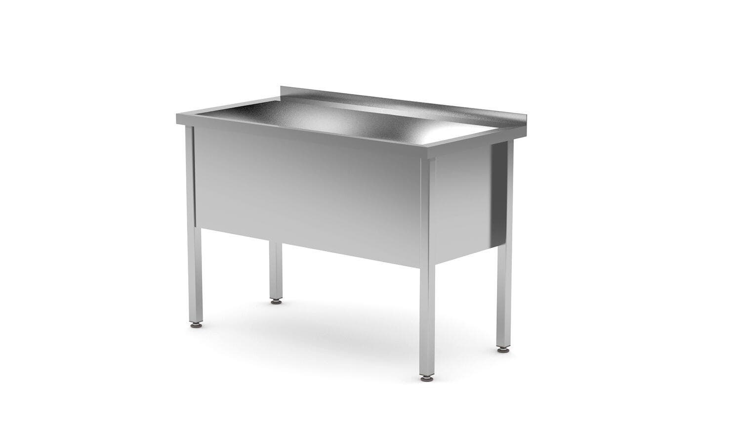 Stół z basenem - spawany jednokomorowy głębokość 600 mm wysokość komory 400 mm HENDI Profi Line 1200x600x(H)850mm