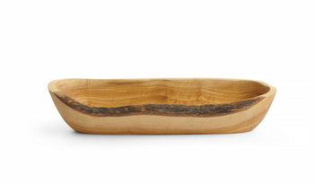 Miska podłużna z drewna oliwnego HENDI 300x95x(H)60mm