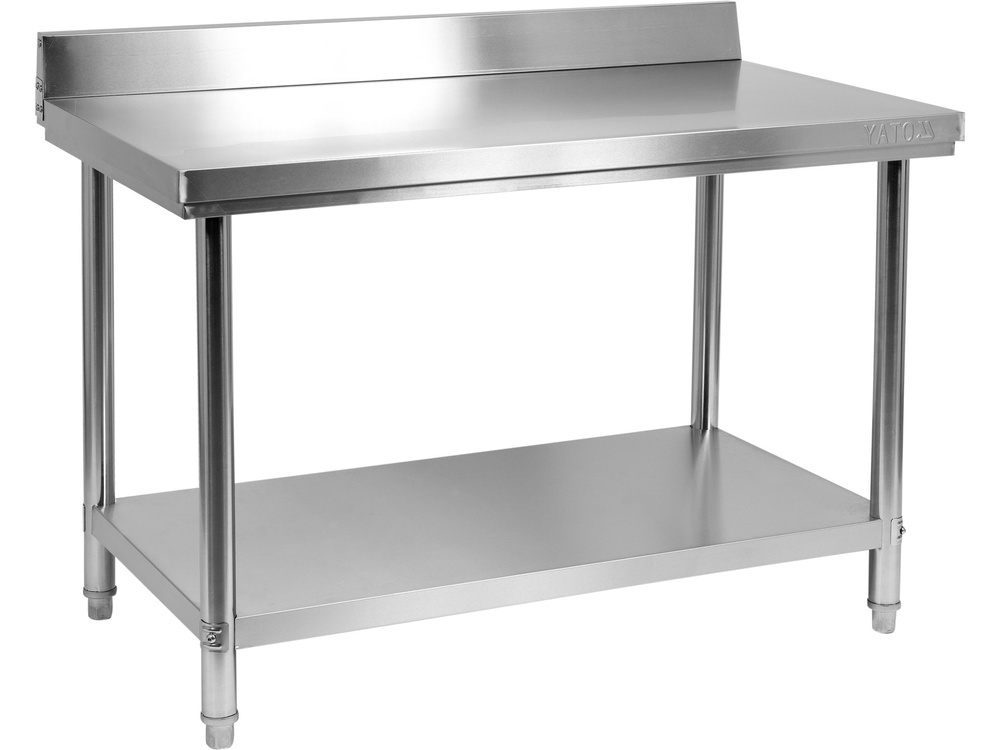 SKŁADANY STÓŁ PRZYŚCIENNY Z PÓŁKĄ 1200X600XH850+100MM YATO