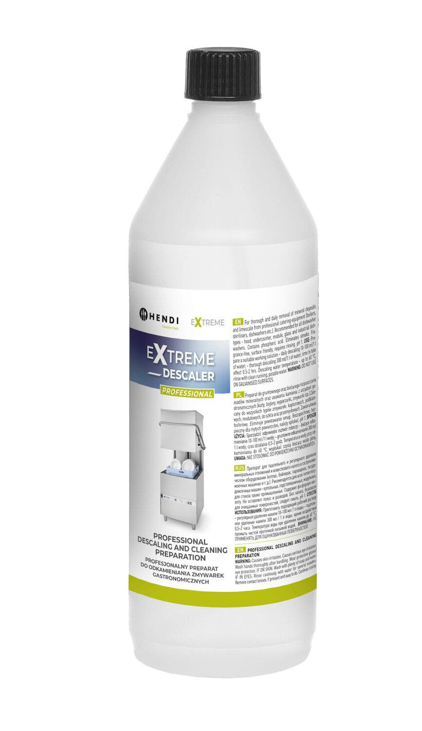 Extreme Descaler profesjonalny preparat do odkamieniania zmywarek gastronomicznych HENDI 1 l