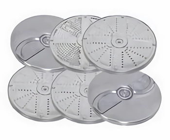 Pakiet startowy 6 szt. tarcz tnących Ma-Ga: wiórki 2 i 3 mm, miazga, plasry 2,5 mm, frytka 10x10, tarcza sierpowa