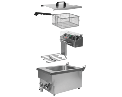 FRYTOWNICA Z ZAWOREM 2X12L 2X5KW YATO