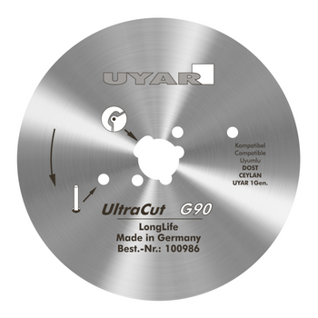 Ostrze gładkie 90mm, oryginalne, UYAR UltraCut G90 LongLife (2 gen.)