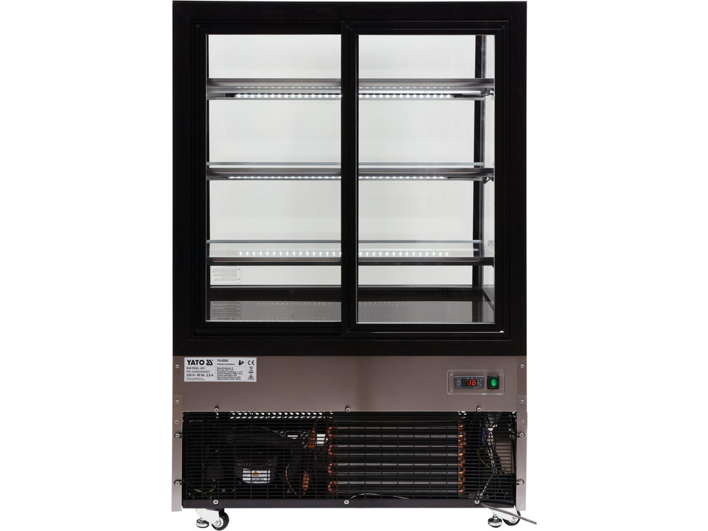 WITRYNA CHŁODNICZA 400L 90X80X144 CZARNA YATO