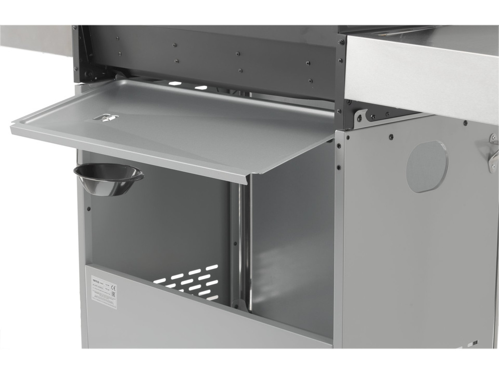 GRILL GAZOWY 4+1 STAL NIERDZEWNA 14,2KW, Z SZYBĄ YATO