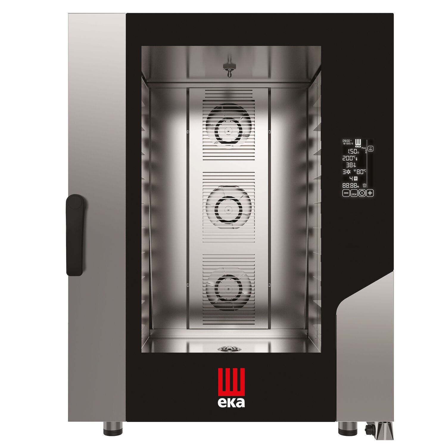 Piec konwekcyjno-parowy Millennial Black Mask Bakery 10× 600×400 mm - sterowany elektronicznie elektryczny Tecnoeka 400V/15500W 850x1035x(H)1130m