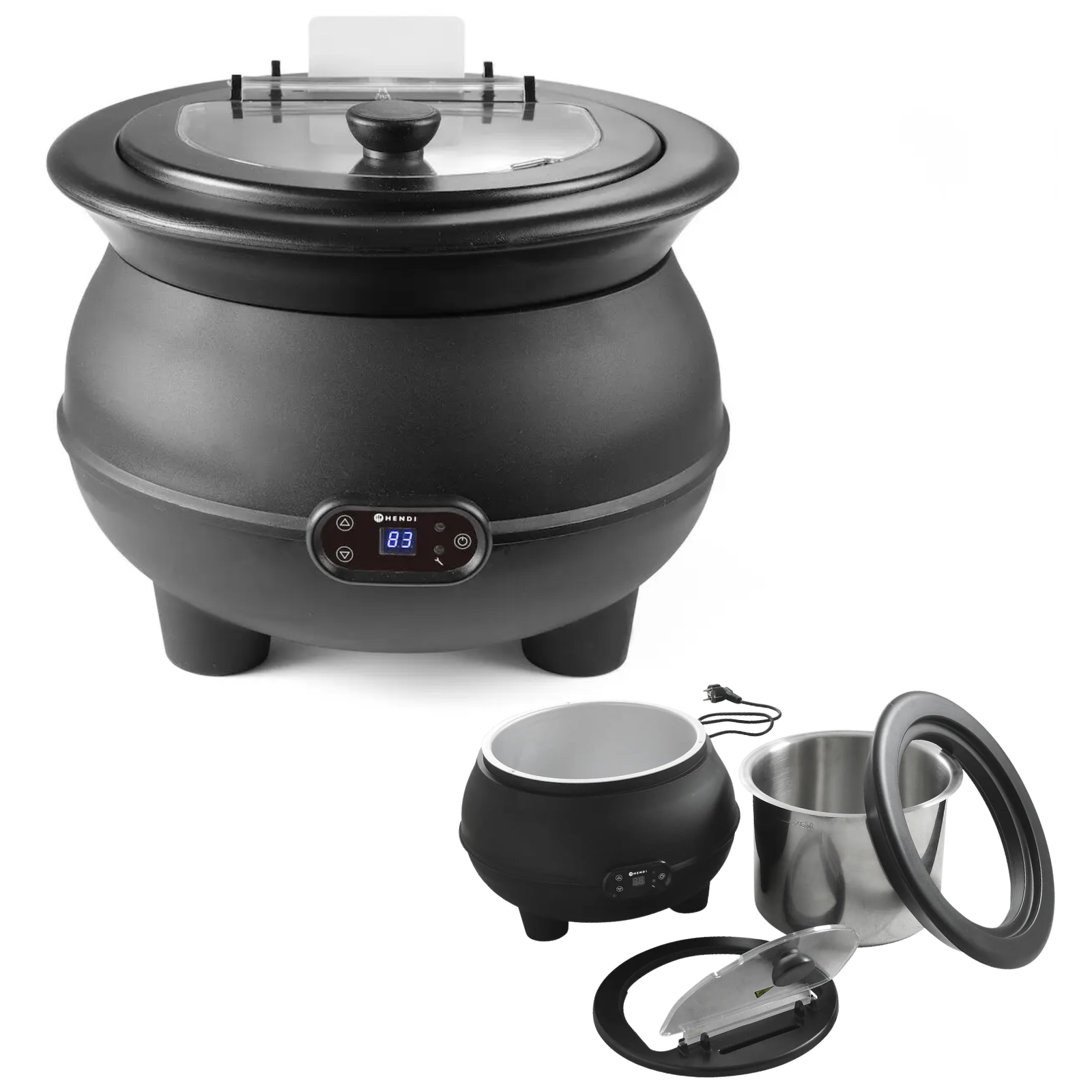 Kociołek do zupy HENDI 8L, 450W 370x(H)316mm