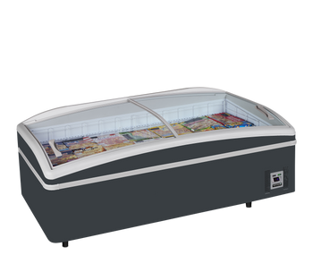 Antracytowa chłodziarka/zamrażarka supermarketowa SHALLOW HEAD A-CF | TEFCOLD