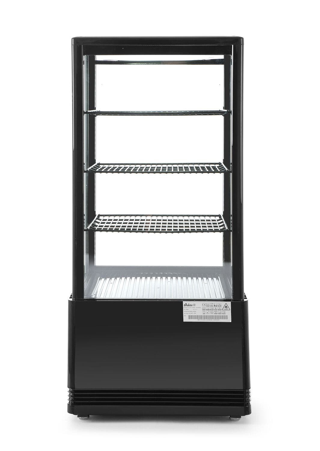 Witryna chłodnicza 78 l Arktic czarny 230V/170W 444x397x(H)940mm