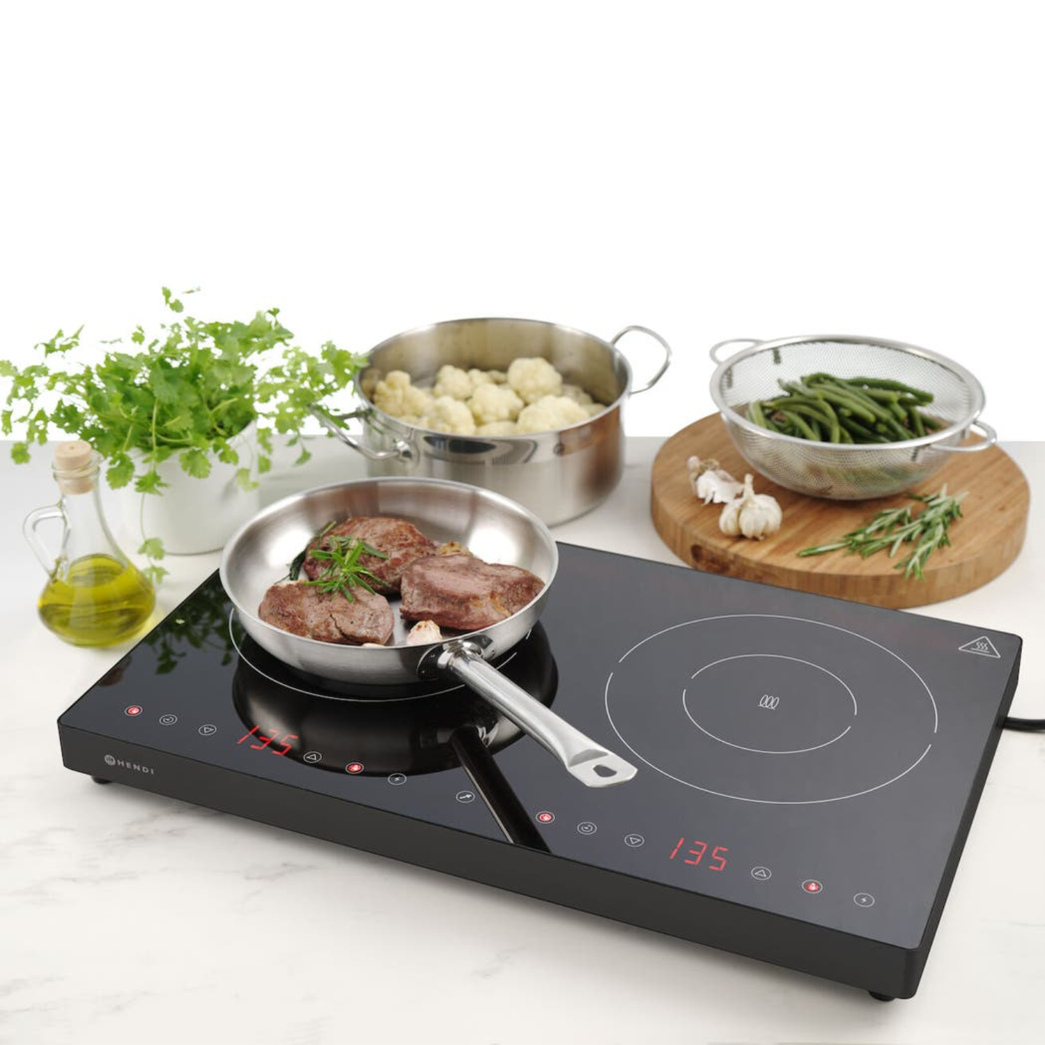 Patelnia bez pokrywki HENDI Kitchen Line 1,9L 24cm 240x(H)50mm
