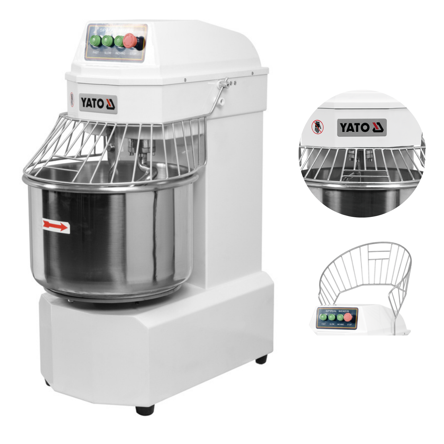 MIKSER SPIRALNY 40L Z 2 PRĘDKOŚCIAMI 3100W YATO