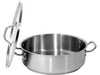 GARNEK NISKI DO DUSZENIA Z POKRYWKĄ ZE STALI NIERDZEWNEJ 36X11CM 11,2L YATO