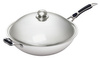 Wok patelnia ze stali nierdzewnej z pokrywką 36cm W360R Bartscher