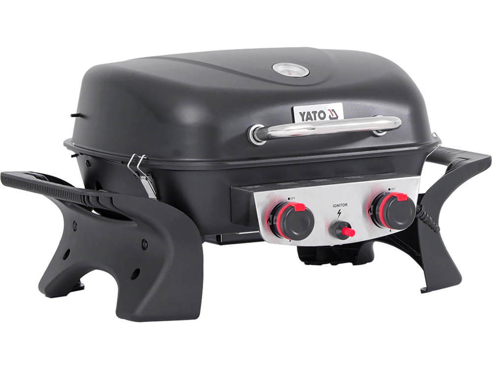 GRILL GAZOWY PRZENOŚNY 2 PALNIKI, 5KW YATO