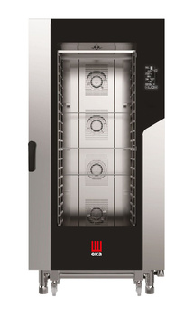 Piec konwekcyjno-parowy Millennial Black Mask Gastro 20× GN 1/1 - sterowany elektronicznie elektryczny Tecnoeka 400V/31000W 930x1035x(H)1900mm