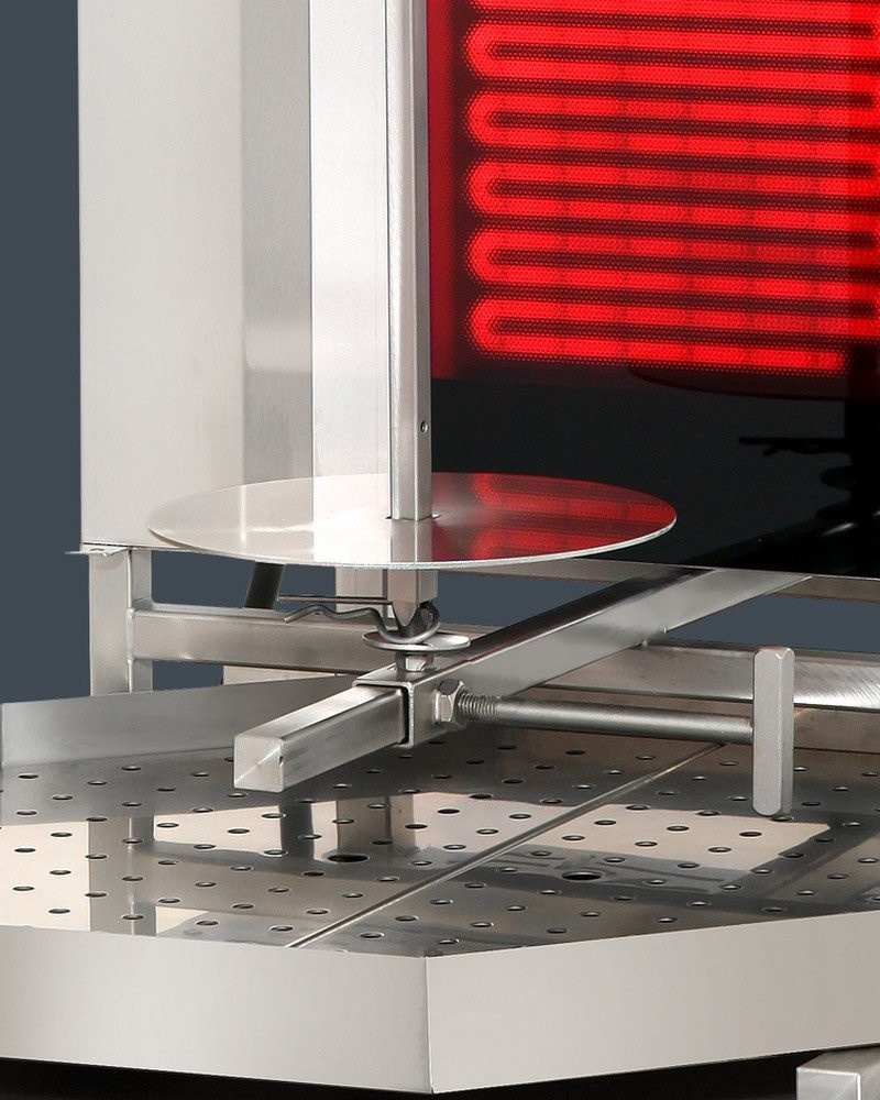 Opiekacz elektryczny do kebaba, ceramiczny, do 50 kg, 7,6 kW, POTIS CE4