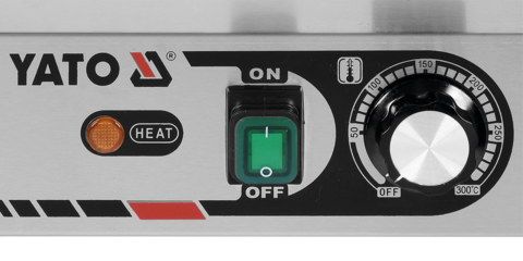 ELEKTRYCZNY GRILL KONTAKTOWY RYFLOWANY 32CM 1,8KW YATO